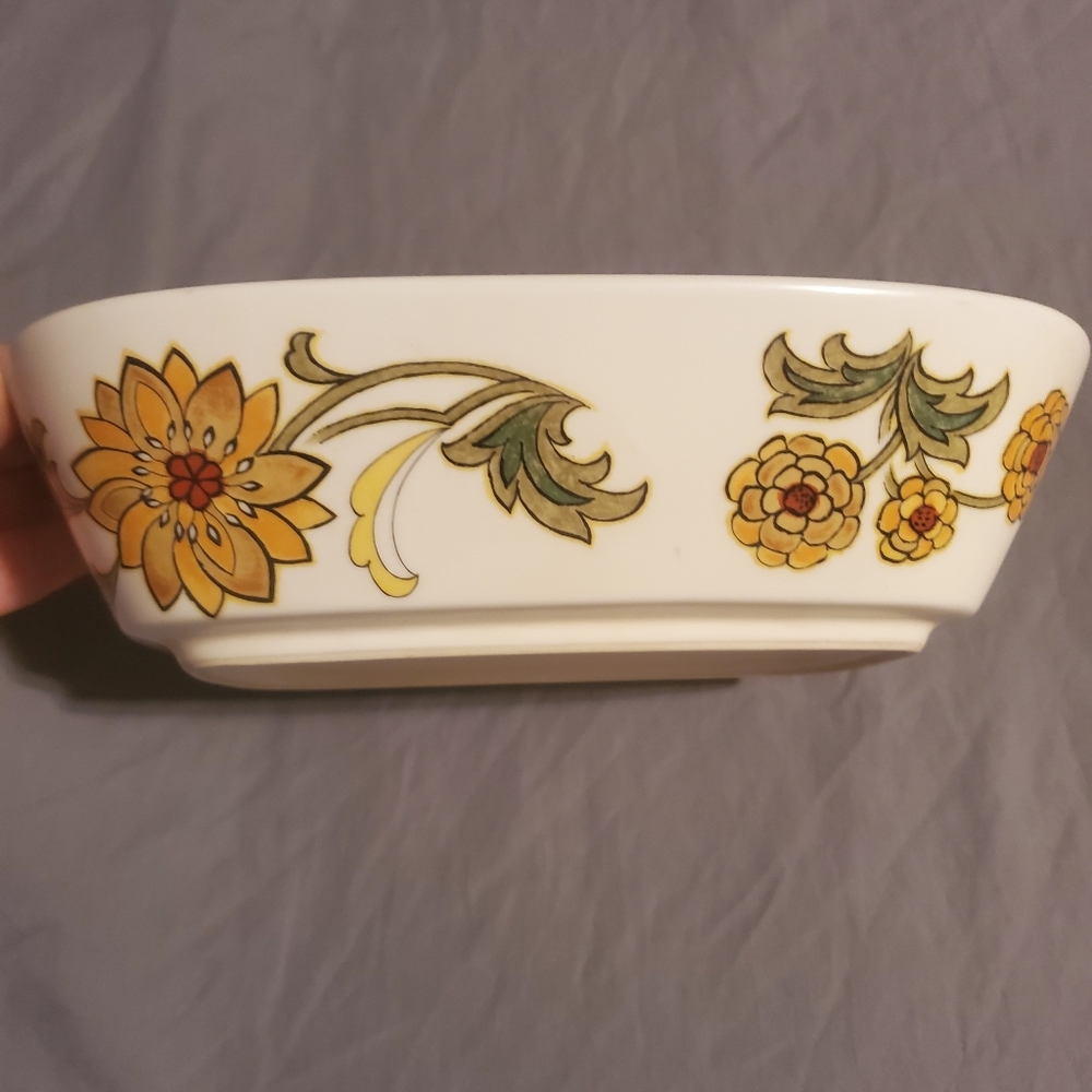 VNTG Noritake Progression China Baking Veggie Dish Aloha Pattern #9023 10"x7"